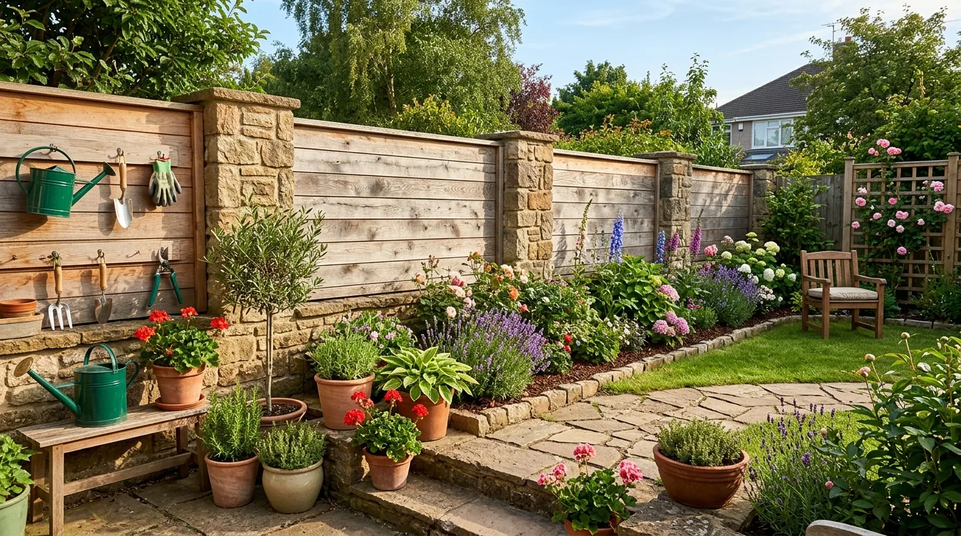 Mixed Material Fence